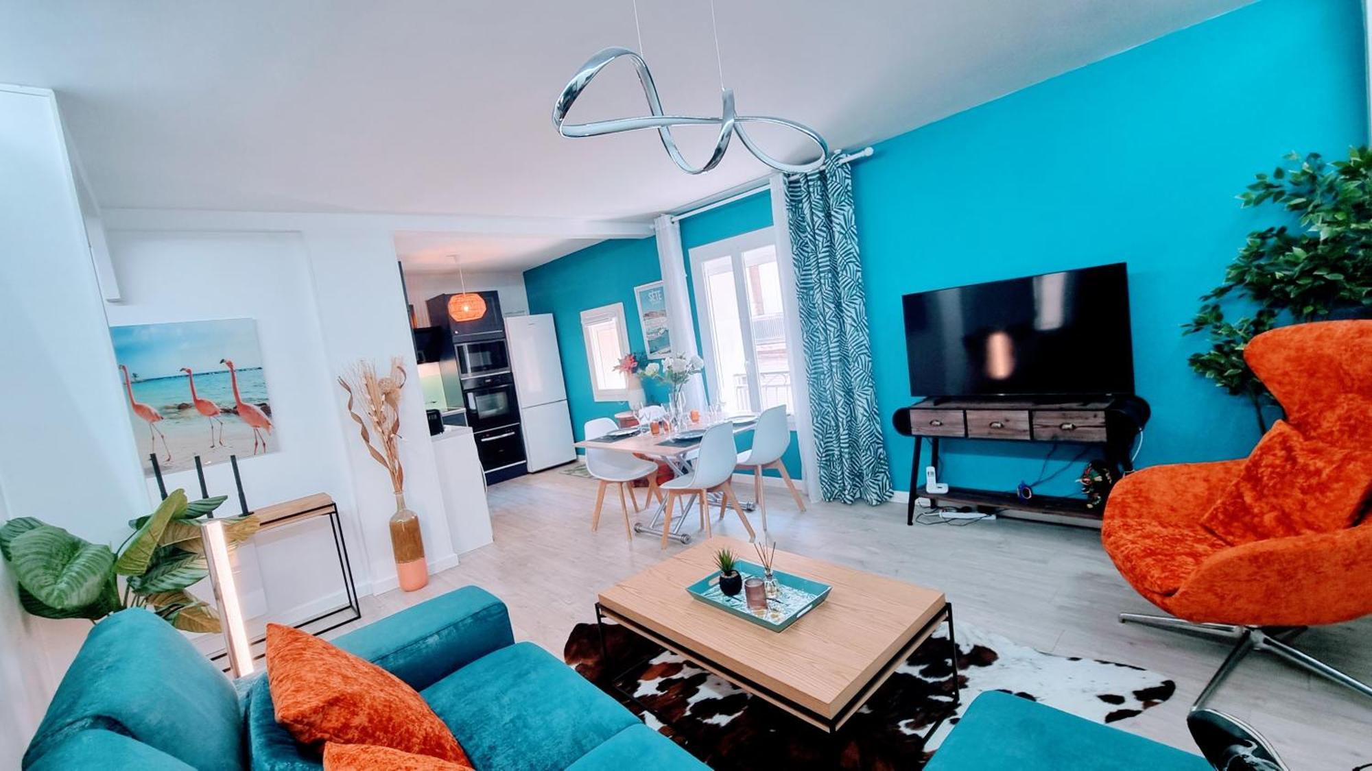 세테 Le Clavel Superbe Deco, Centre Historique, Climatise, Parking A Proximite 아파트 외부 사진